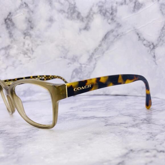 Coach Eyeglasses Sunglasses HC 6116 5508 Olive 54 [] 16 135 Tortoise Gold Olive - Picture 6 of 9